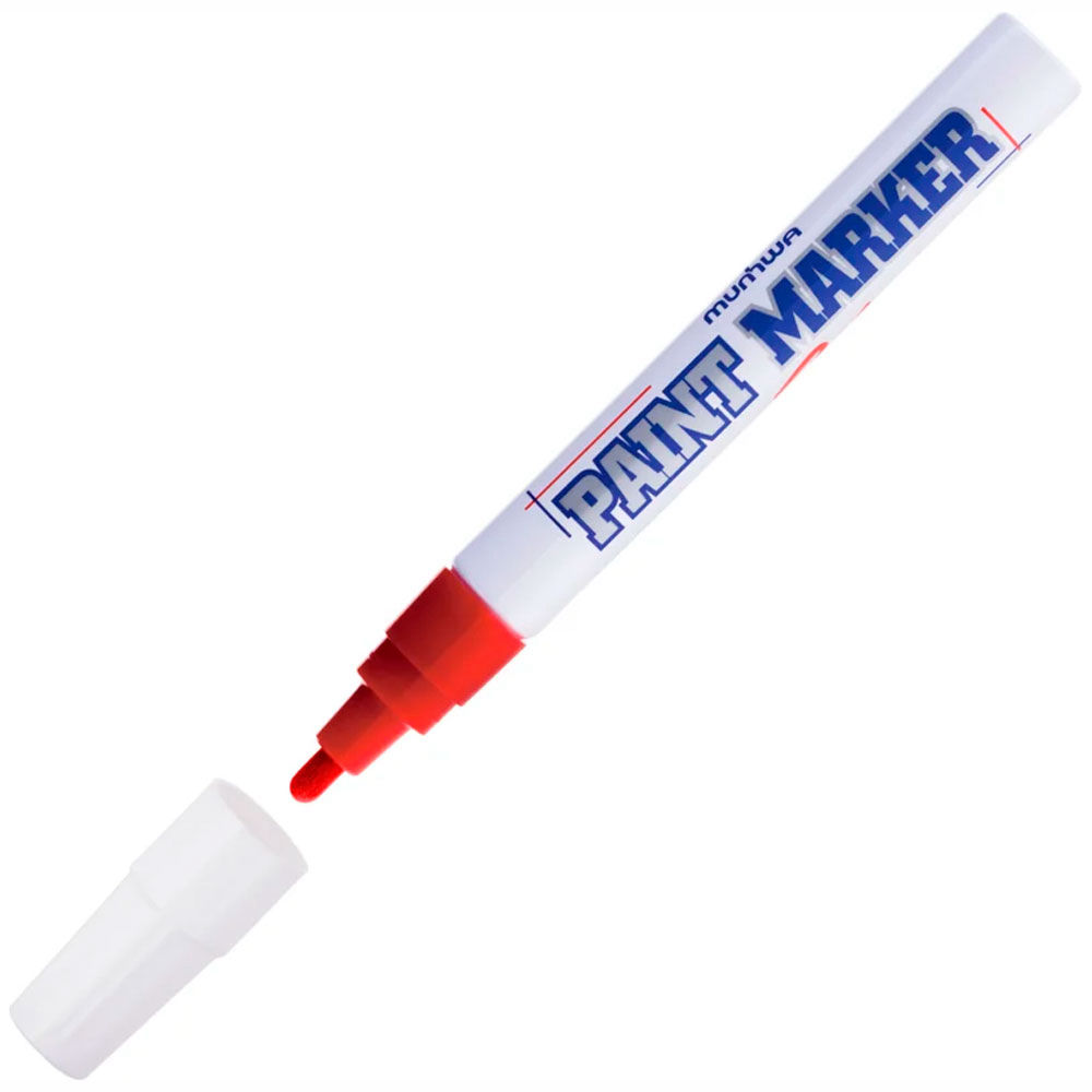 Маркер промышленный лаковый MunHwa PM-03 красный 2-4 мм 