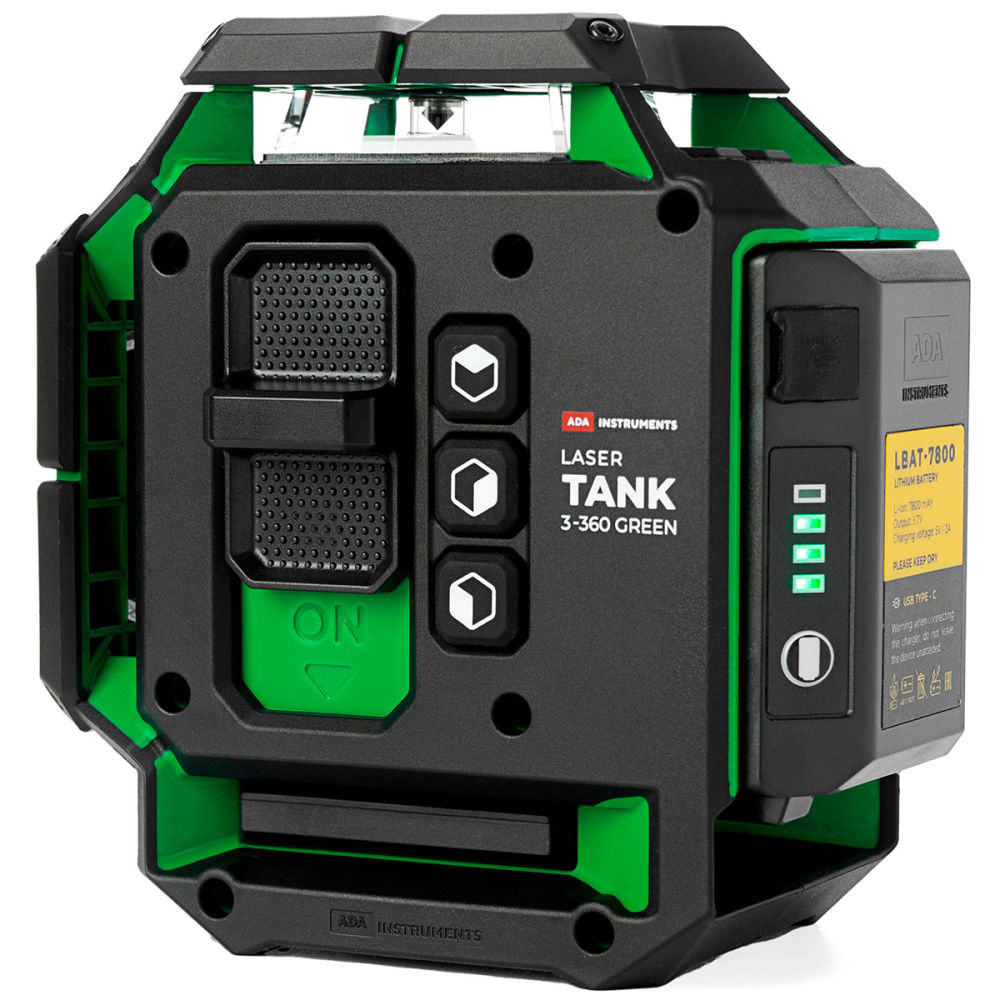 Лазерный уровень ADA LaserTANK 3-360 GREEN Basic Edition А00633