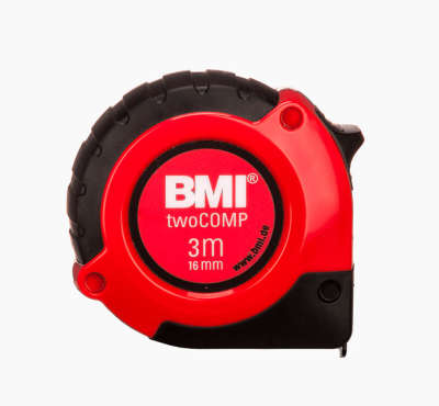 Рулетка BMI twoCOMP 3m с поверкой 472341021/п