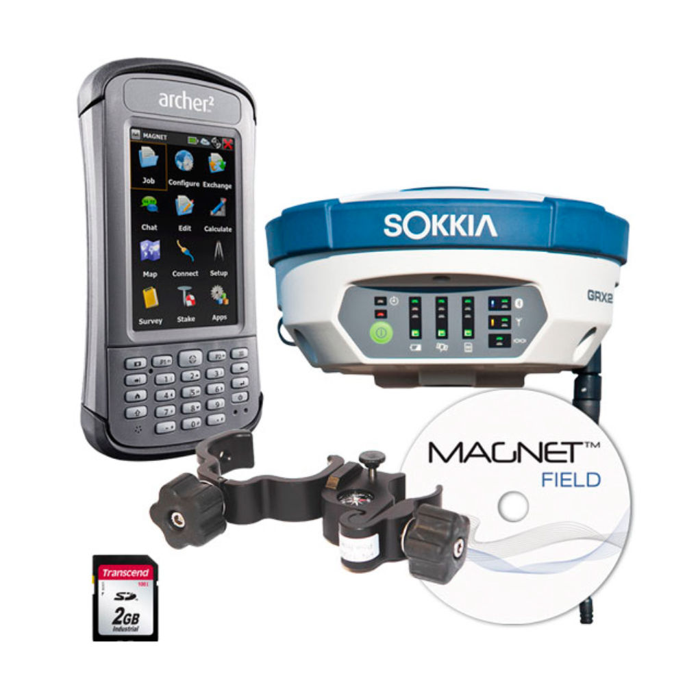 Комплект GNSS-приемника Sokkia GRX2 + ARCHER2 MAGNET FIELD GPS+ GRX2 + ARCHER2 MAGNET FIELD GPS+