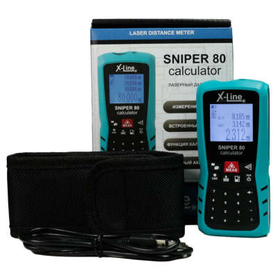 Лазерный дальномер X-Line SNIPER 80 calculator X00132