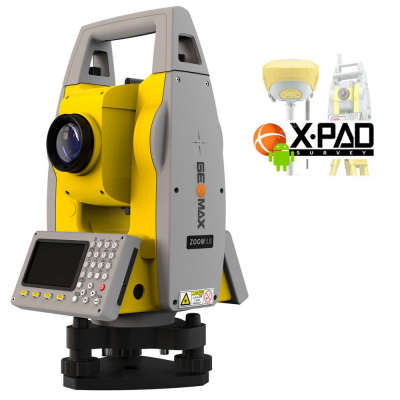 Тахеометр GeoMax Zoom10 2" с ПО X-PAD Ultimate для смартфона 