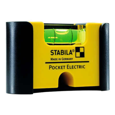 Компактный уровень STABILA Pocket Electric с зажимом