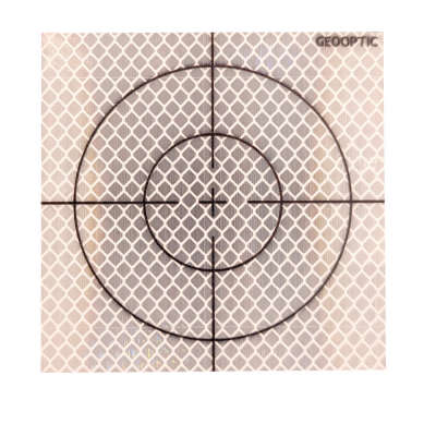 Марка рефлекторная GEOOPTIC GZM100 (плёнка 3M, белая, 100x100 мм)