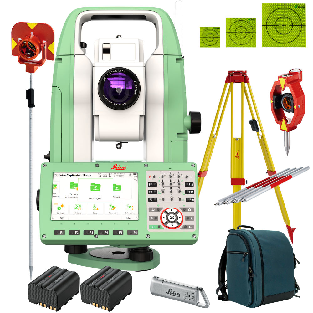 Комплект тахеометра Leica TS10 1" R500  + GST20 + GPR111 + GLS11 + GMP111-0 