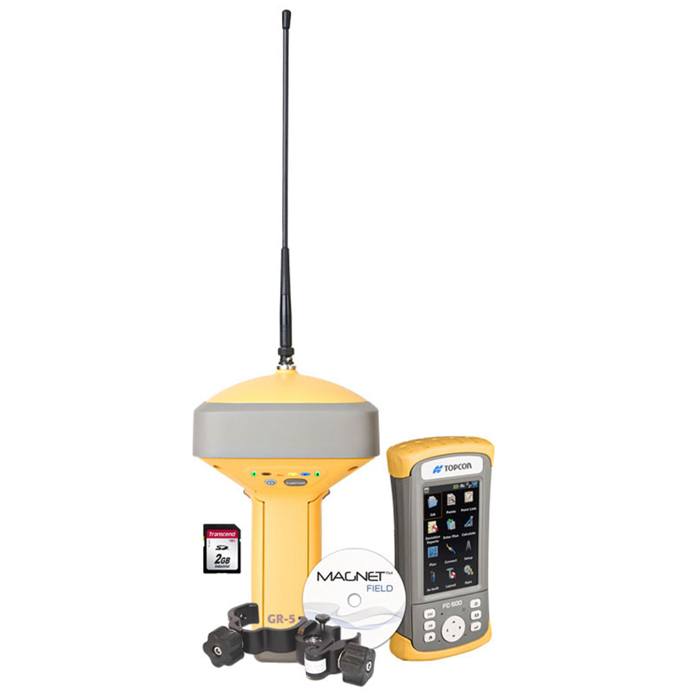 Комплект Topcon GR-5 с UHF/GSM и контроллер FC-500 с GSM 