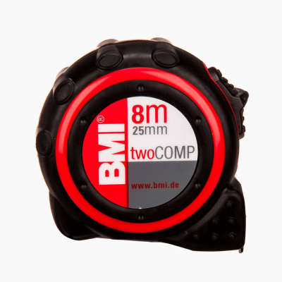 Рулетка BMI twoCOMP 8m с поверкой 472841021/п