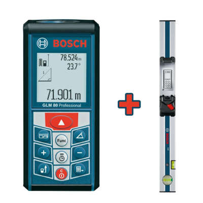Лазерный дальномер Bosch GLM 80 Professional + шина R60 (0601072301)